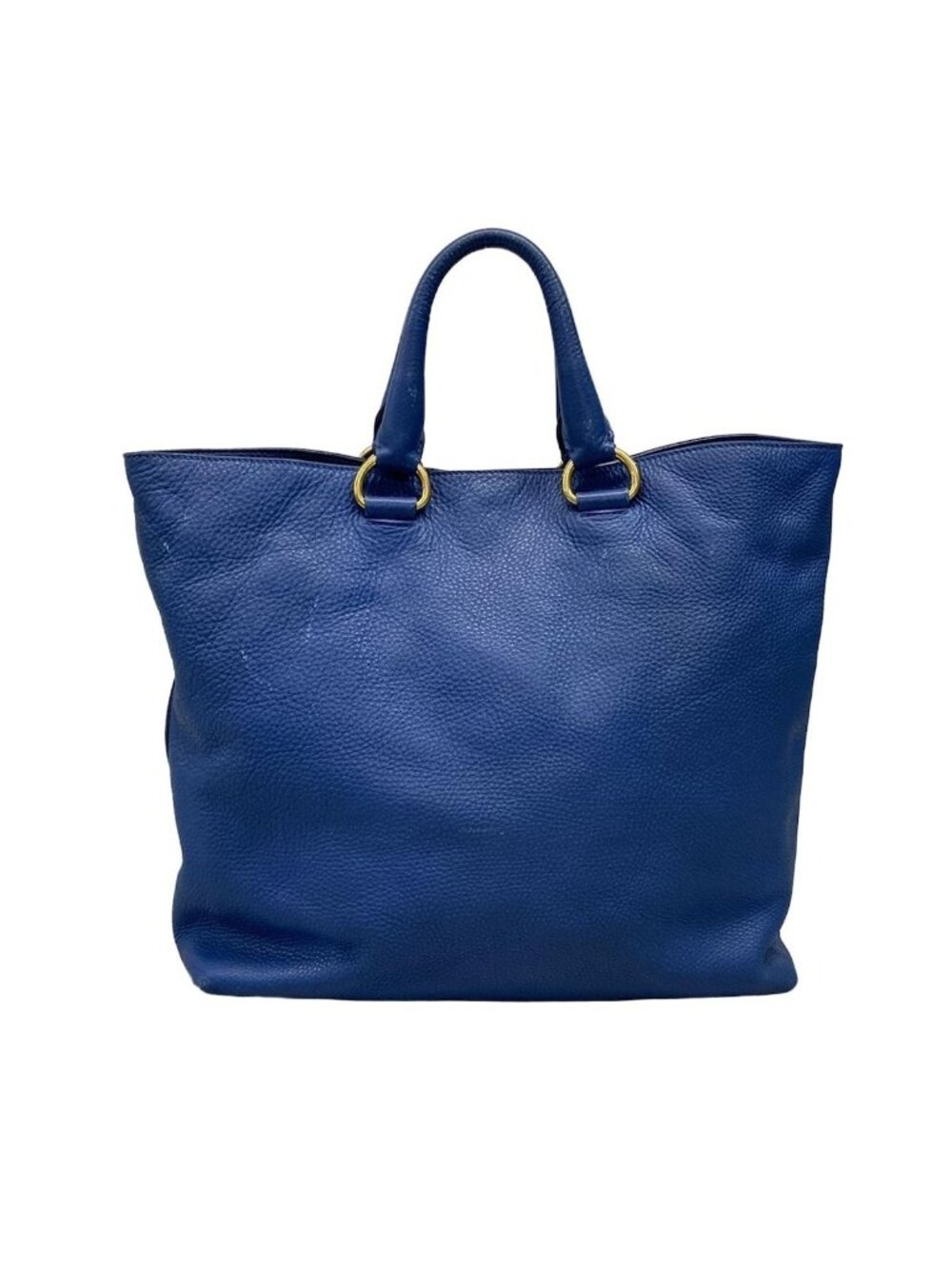 Prada Tote Blue Leather Tag - Picture 3 of 15